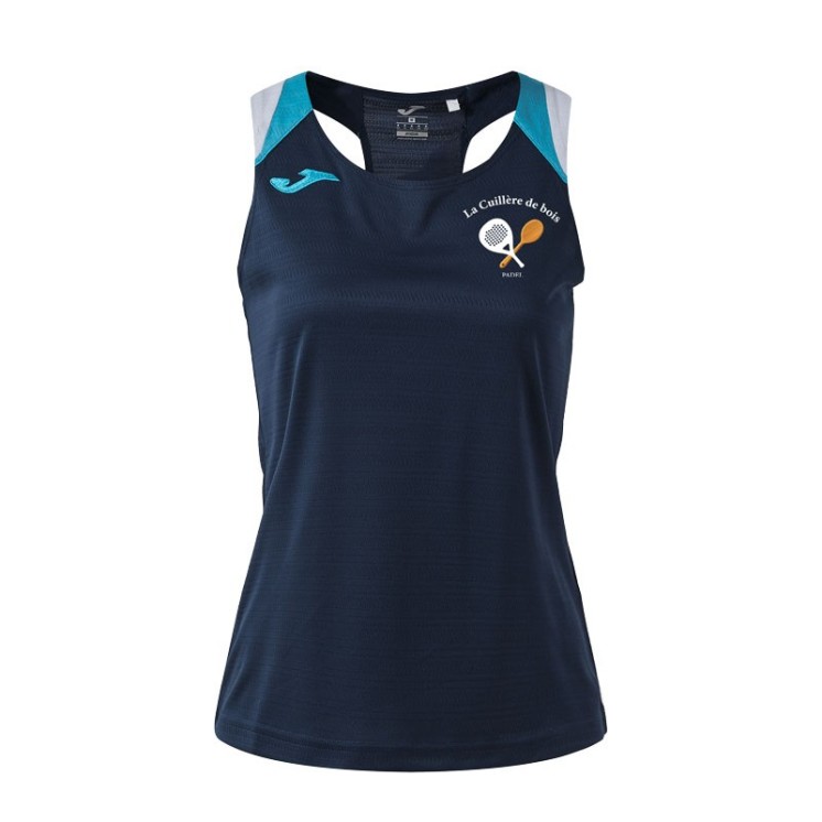 Débardeur Terra Danubio Marine/Turquoise/Blanc