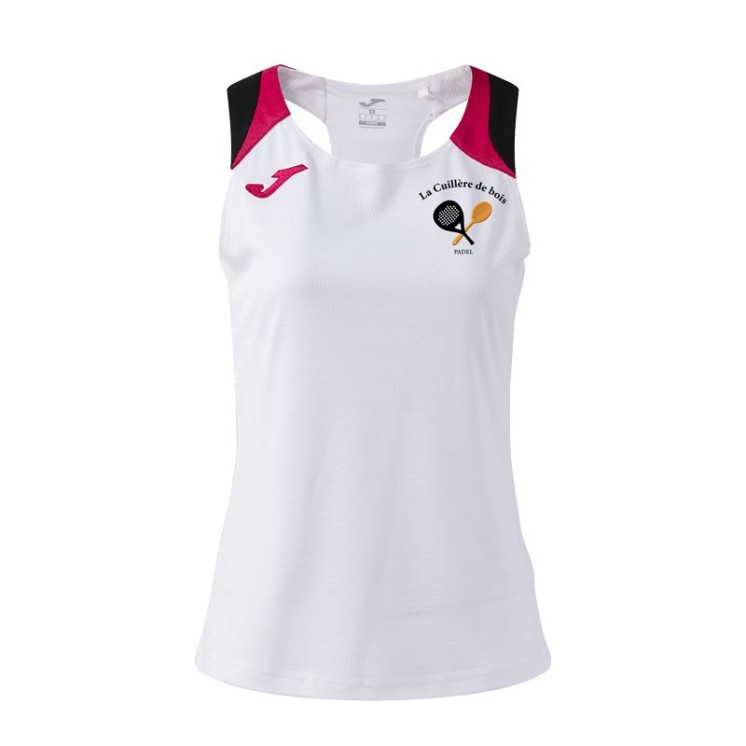 Débardeur Terra Danubio Blanc/Framboise/Noir