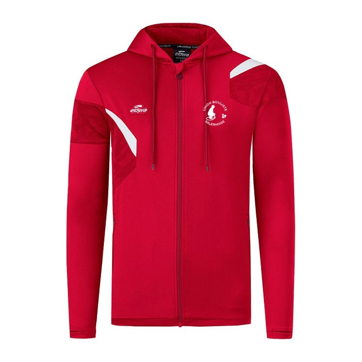 Veste à capuche E-cône Jr Rouge/Blanc