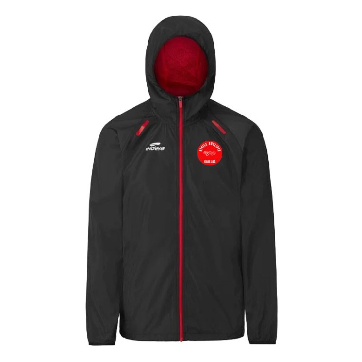 Coupe-vent Libeccio Jr Noir/Rouge