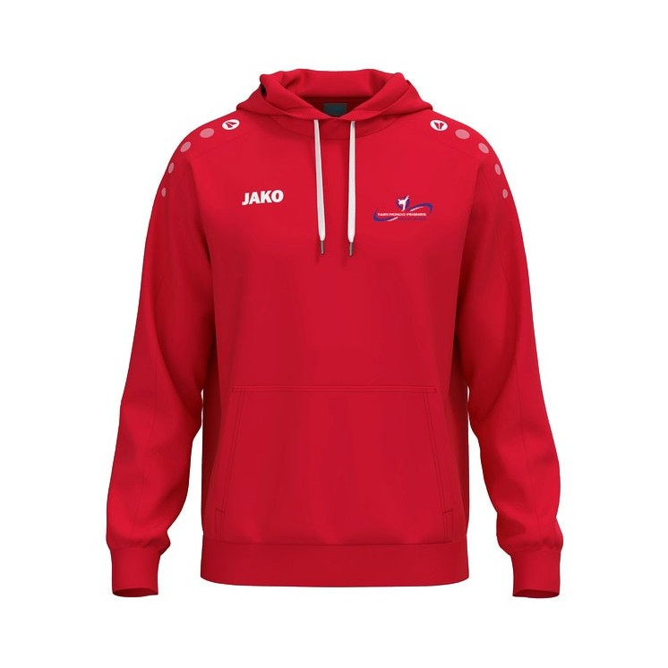 Sweat à capuche coton One Rouge