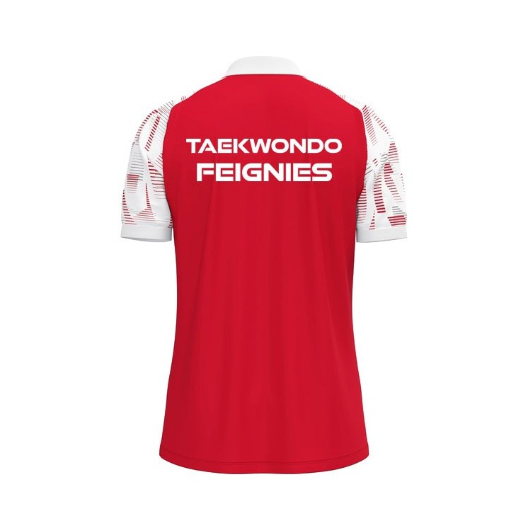 Polo Sonic Rouge/Blanc Jr