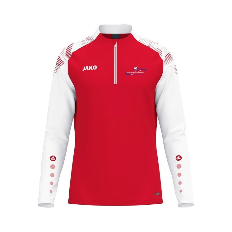 Sweat ziptop Sonic Rouge/Blanc