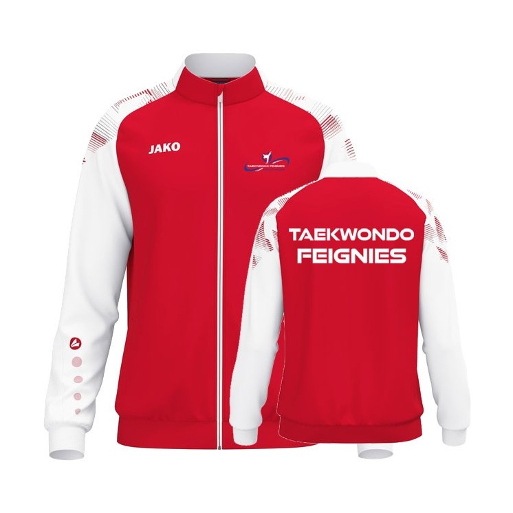 Veste polyester Sonic Rouge/Blanc