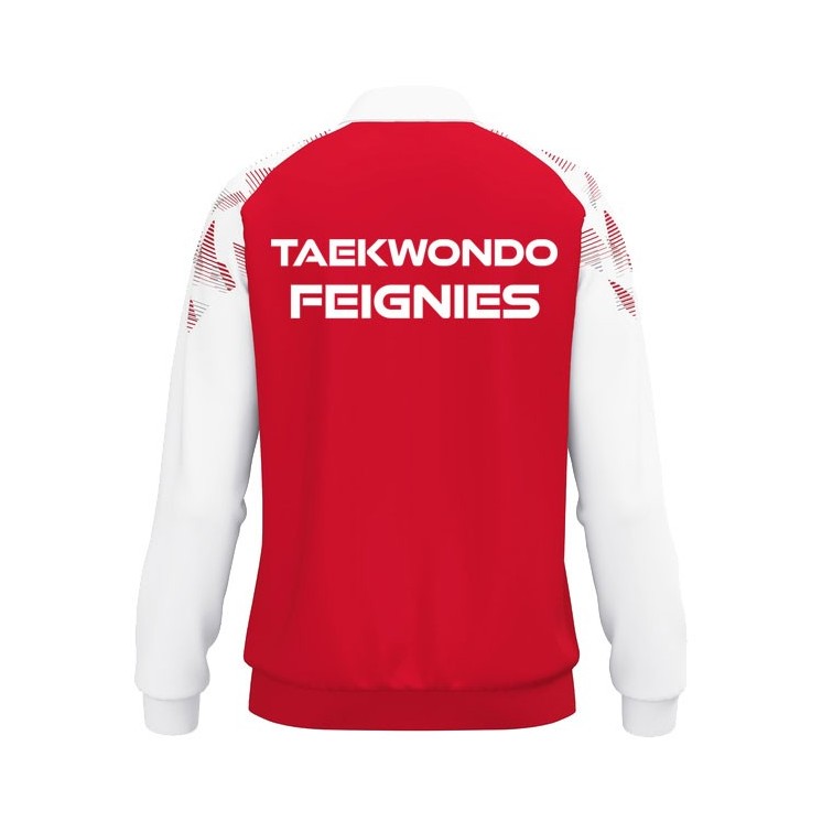 Veste polyester Sonic Rouge/Blanc Jr