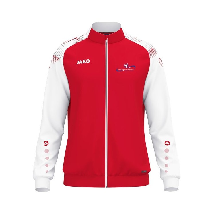 Veste polyester Sonic Rouge/Blanc (coupe homme)