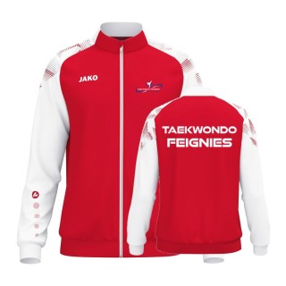 Veste polyester Sonic Rouge/Blanc (coupe homme)