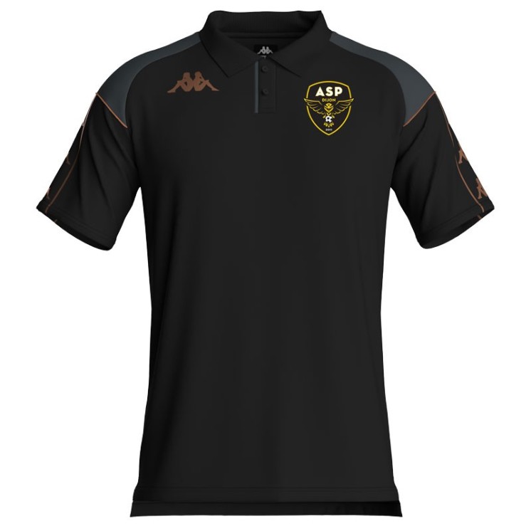 Polo Mastio Coton noir/Gris foncé