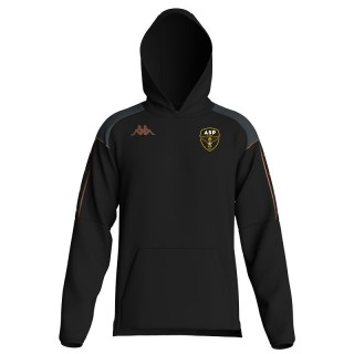 Sweat à capuche Coton Miordi noir/Gris foncé