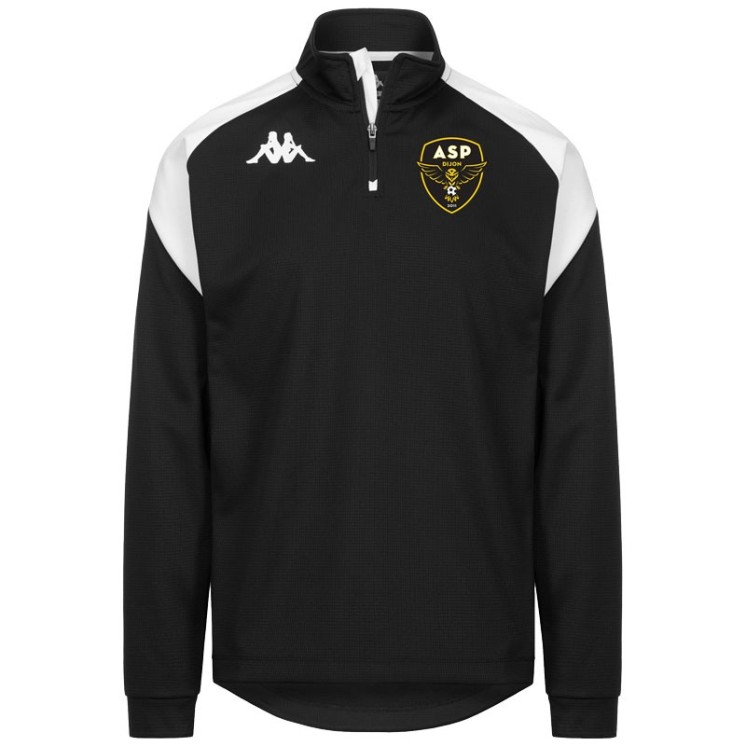 Sweat 1/ zip Lovato Noir/Blanc