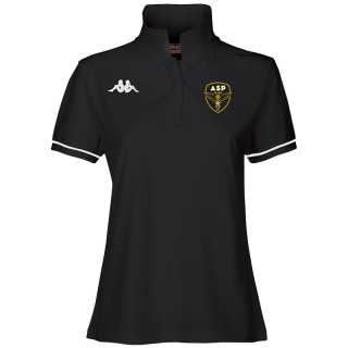 Polo Coton Barla Femme Noir/Blanc