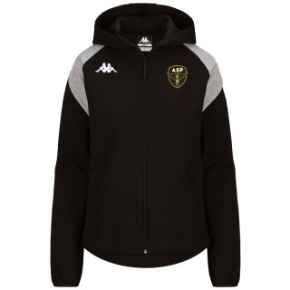 Veste à capuche Coton Liantazi Femme Noir/Gris chiné