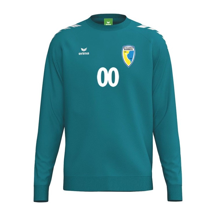 Sweat col rond Match Gardien CMPT Wings Bleu Tahitien
