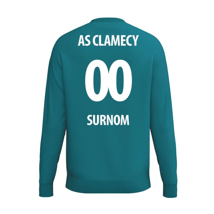 Sweat col rond Match Gardien CMPT Wings Bleu Tahitien