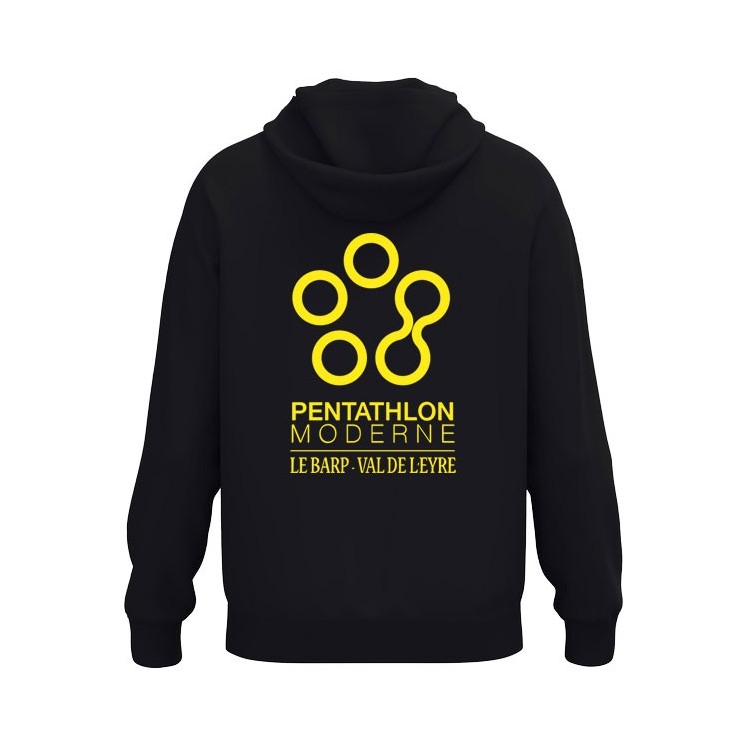 Sweat à capuche coton One Noir (coupe homme)