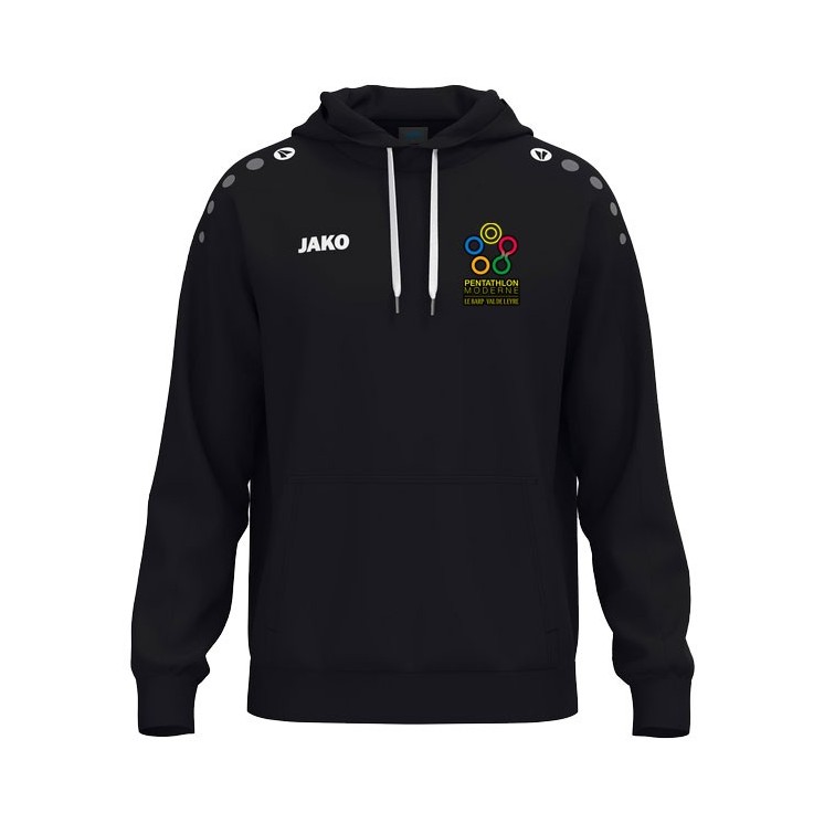 Sweat à capuche coton One Noir (coupe homme)