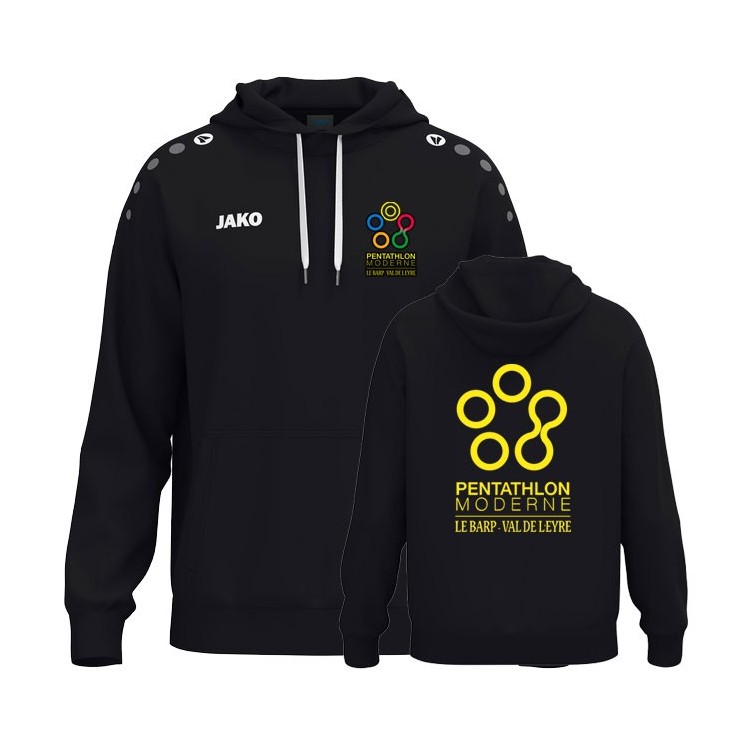 Sweat à capuche coton One Jr Noir