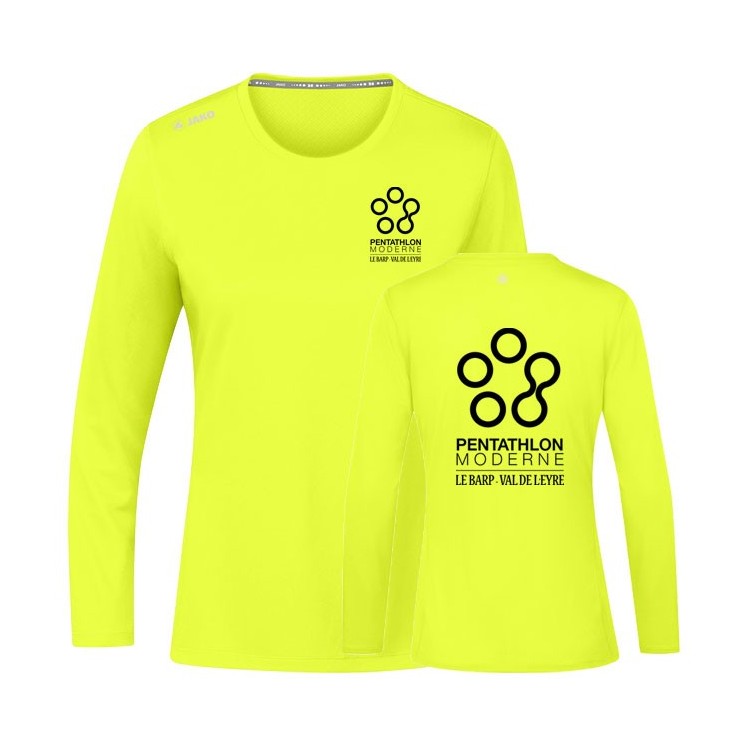 Maillot ML Run 2.0 Femme Jaune fluo