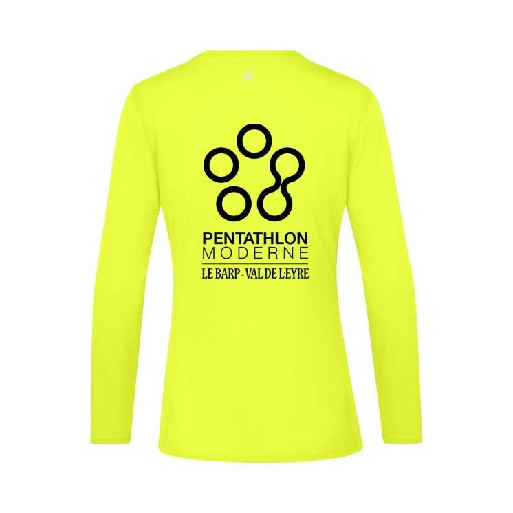 Maillot ML Run 2.0 Femme Jaune fluo