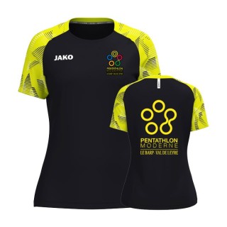 T-shirt Sonic Femme Noir/Jaune fluo