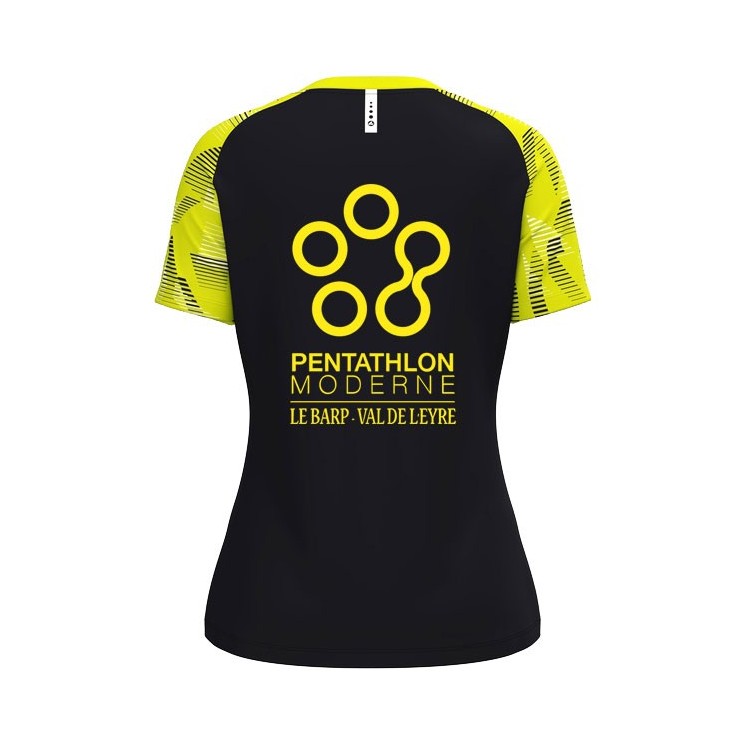 T-shirt Sonic Femme Noir/Jaune fluo