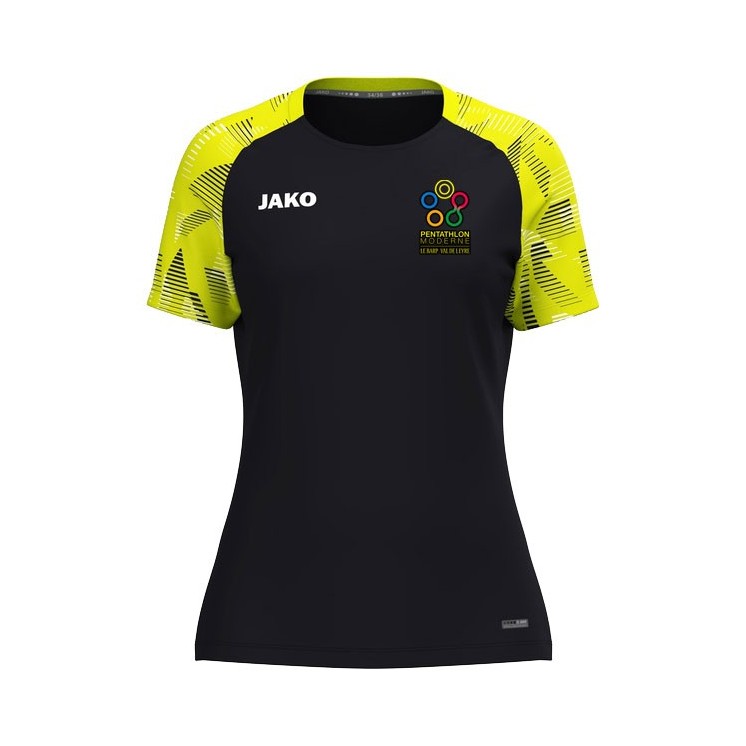T-shirt Sonic Femme Noir/Jaune fluo