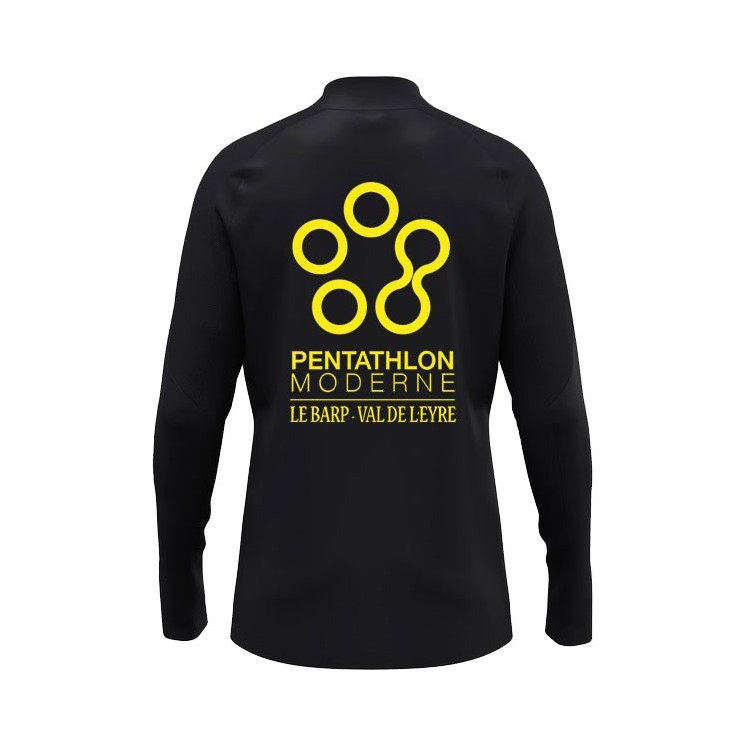 Sweat 1/2 zip Light Flow Noir