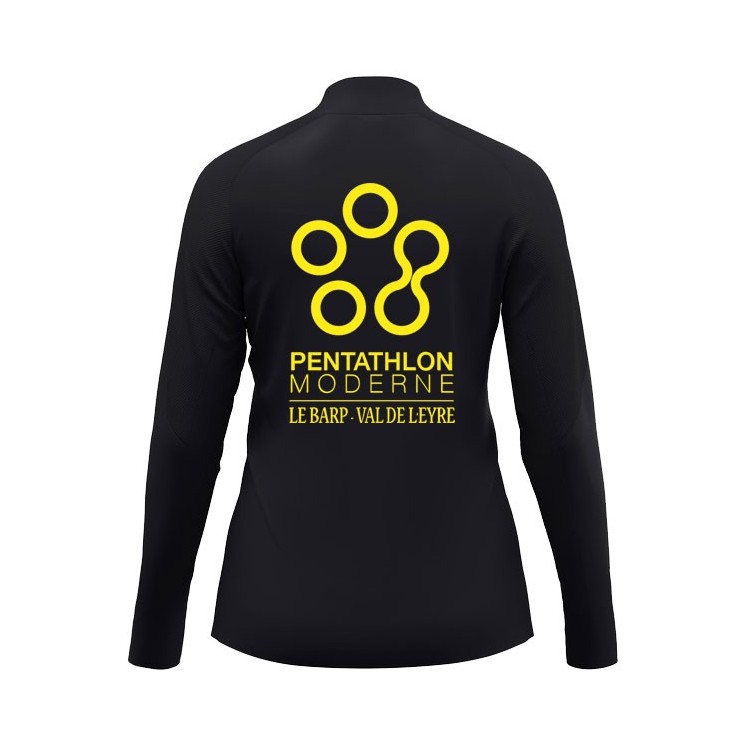 Sweat 1/2 zip Light Flow Femme Noir