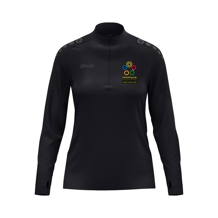 Sweat 1/2 zip Light Flow Femme Noir
