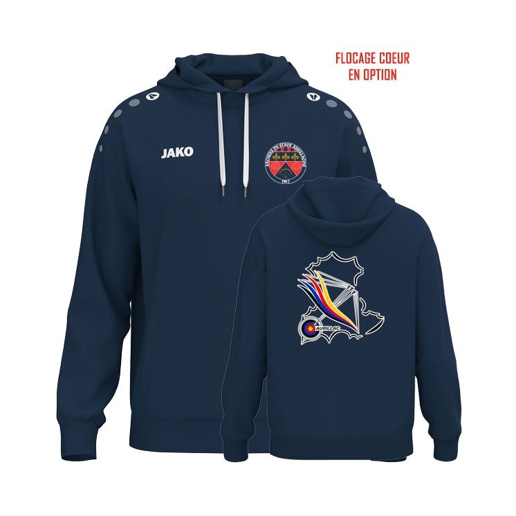 Sweat à capuche coton One Jr Marine foncé