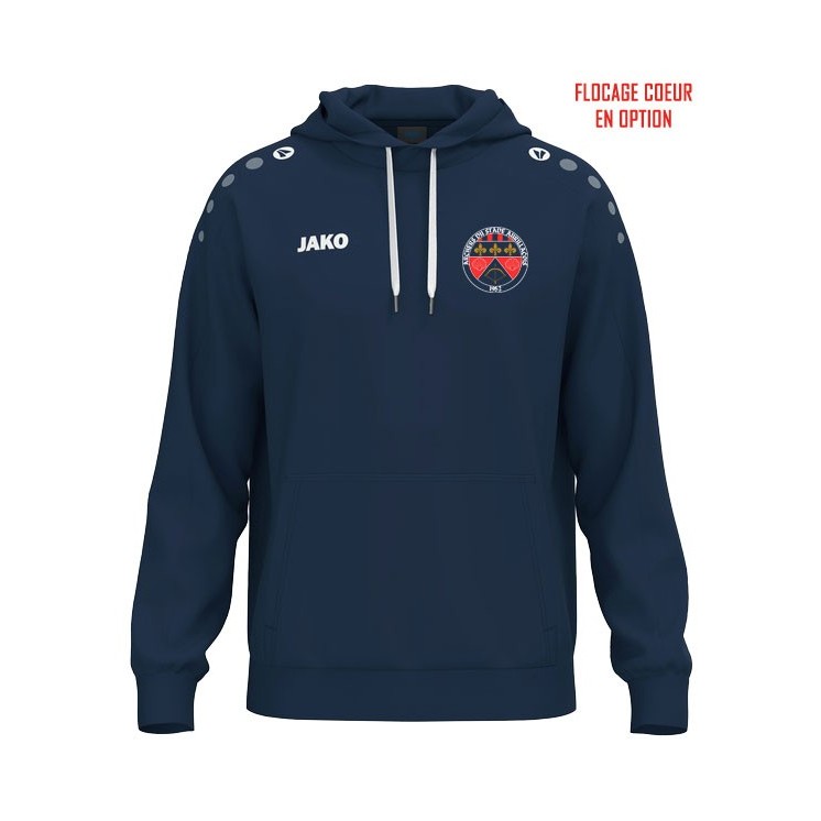 Sweat à capuche coton One Marine foncé (coupe homme)