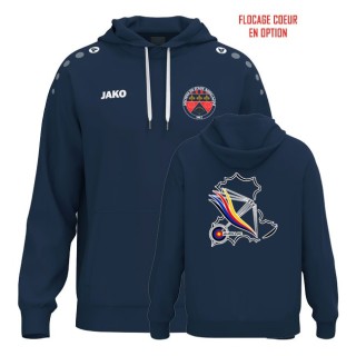 Sweat à capuche coton One Marine foncé (coupe homme)