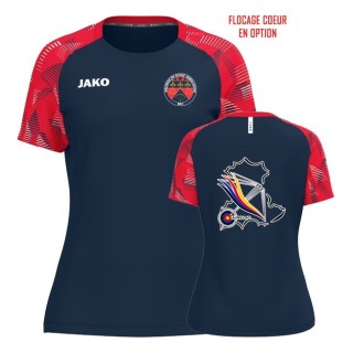 T-shirt Sonic Femme Marine/Rouge