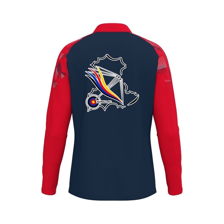 Sweat ziptop Sonic Jr Marine/Rouge