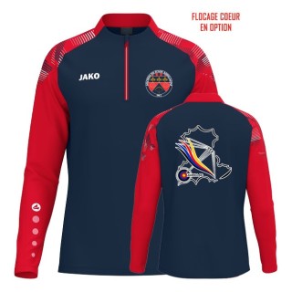 Sweat ziptop Sonic Marine/Rouge
