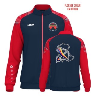 Veste polyester Sonic Marine/Rouge
