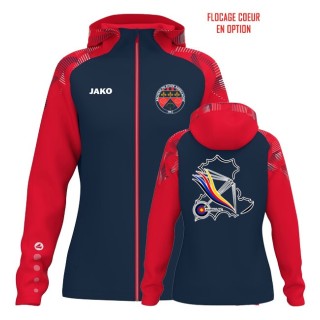 Veste à capuche Sonic Femme Marine/Rouge
