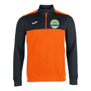 Sweat 1/4 zip Winner Orange/Noir