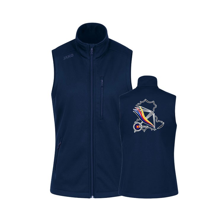 Veste sans manches softshell Femme Marine