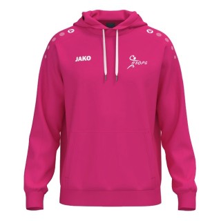 Sweat à capuche coton One Rose foncé