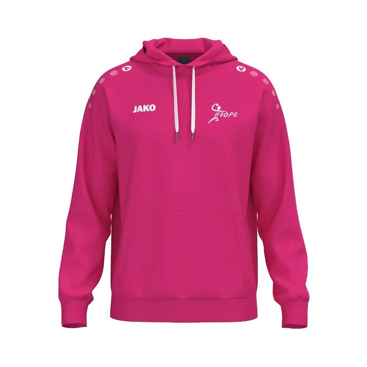Sweat à capuche coton One Rose foncé
