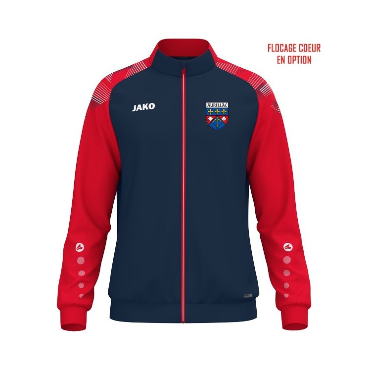 Veste polyester Sonic Marine/Rouge (coupe homme)