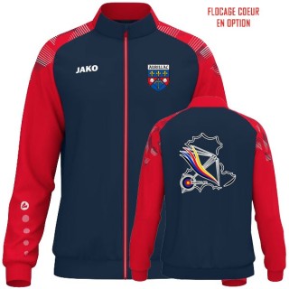 Veste polyester Sonic Marine/Rouge (coupe homme)