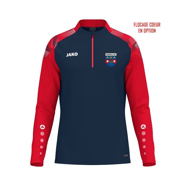 Sweat ziptop Sonic Marine/Rouge