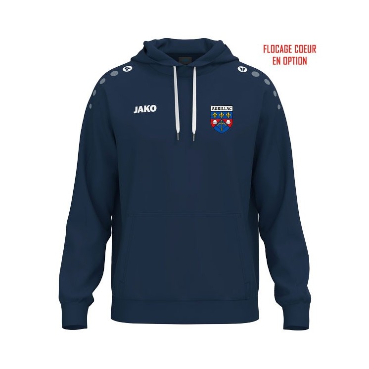 Sweat à capuche coton One Marine foncé (coupe homme)