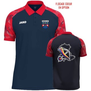 Polo Sonic Marine/Rouge (coupe homme)