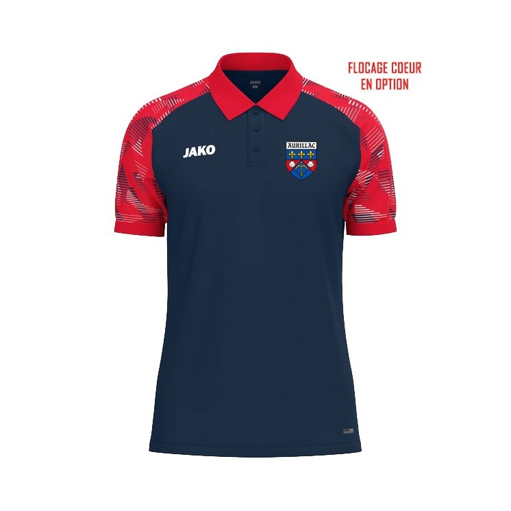 Polo Sonic Marine/Rouge (coupe homme)