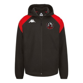 Veste à capuche coton Liantozi Noir/Rouge