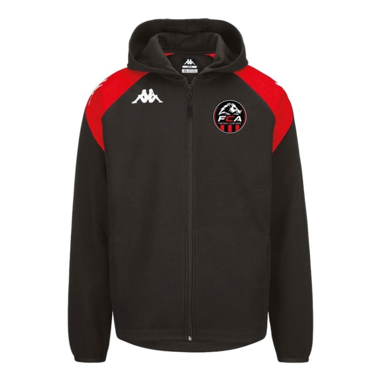 Veste à capuche coton Liantozi Noir/Rouge