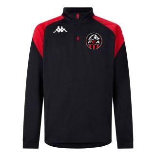 Sweat 1/4 zip Lovato Noir/Rouge